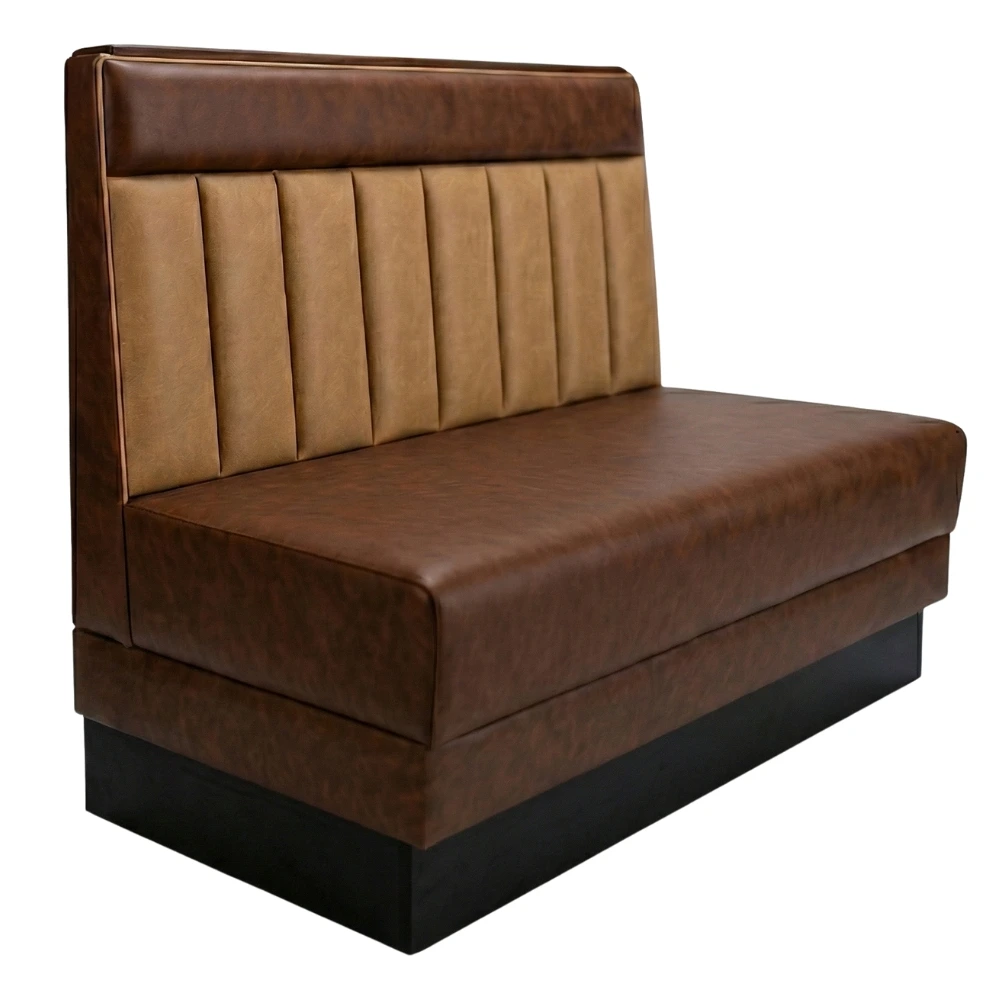 Gastro Sitzbank Dinerstyle 1 Gastro Sitzbank Dinerstyle in Kunstleder oder Stoff – klassische Retro Gastronomie Sitzbank im American-Diner-Look