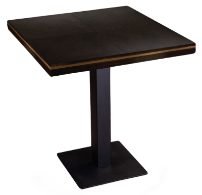 Gastro Tisch Marquetry Black